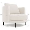 Design Fauteuil - Gestoffeerd met Bouclé Stof - Maura image 7