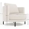 Design Fauteuil - Gestoffeerd met Bouclé Stof - Maura image 7