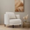 Design Fauteuil - Gestoffeerd met Bouclé Stof - Maura image 7