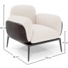 Fauteuil met bekleding van bouclé-stof - Vandan image 7