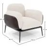 Fauteuil met bekleding van bouclé-stof - Vandan image 7