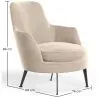 Gestoffeerde Design Fauteuil in Fluweel Hedendaagse Stijl - Hanneh image 7