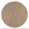 Ronde juten tapijt - Boho Bali - 120 CM - Yuri image 7