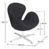 Fauteuil met armleggers - Gestoffeerd - Svin image 7