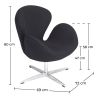 Fauteuil met armleggers - Gestoffeerd - Svin image 7