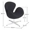 Fauteuil met armleggers - Gestoffeerd - Svin image 7