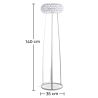 Vloerlamp - Woonkamerlamp - Kristallen knoppen - Savoni image 7