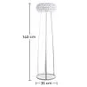 Vloerlamp - Woonkamerlamp - Kristallen knoppen - Savoni image 7