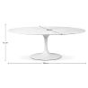 Ovale eettafel - Marmer - Tulip image 7