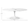 Ovale eettafel - Marmer - Tulip image 7