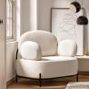 Designstoel - Bekleed met bouclé-stof - Baman image 7
