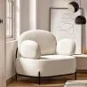 Designstoel - Bekleed met bouclé-stof - Baman image 7