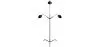Vloerlamp - Woonkamerlamp - 3 armen - Giorge image 7