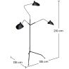 Vloerlamp - Woonkamerlamp - 3 armen - Giorge image 7