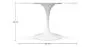 Ronde Eettafel - 120cm - Marmer - Tulip image 7