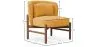 Fluweel gestoffeerde fauteuil met hout - Brina image 7