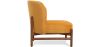 Fluweel gestoffeerde fauteuil met hout - Brina image 7