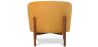 Fluweel gestoffeerde fauteuil met hout - Brina image 7