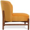 Fluweel gestoffeerde fauteuil met hout - Brina image 7