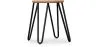 Hairpin kruk - 42cm - Licht hout en metaal image 7