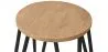 Hairpin kruk - 42cm - Licht hout en metaal image 7