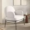 Designer Fauteuil - Gestoffeerd in Bouclé Stof - Alia image 7