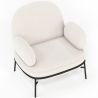 Designer Fauteuil - Gestoffeerd in Bouclé Stof - Alia image 7