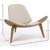Design Fauteuil - Scandinavische Fauteuil - Bekleed met Boucle - Lucy image 7
