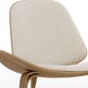 Design Fauteuil - Scandinavische Fauteuil - Bekleed met Boucle - Lucy image 7