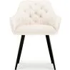 Eetkamerstoel met armleuningen - Gestoffeerd met Premium Bouclé - Alene image 7