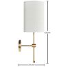  Wandlamp van Goudkleurig Metaal - Vintage - Heart image 7