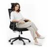 Ergonomische bureaustoel met wielen en armleuningen - Pebbles image 7