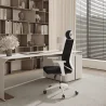 Ergonomisk kontorstol med hjul og armlener - Ergal image 7