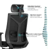 Ergonomisk kontorstol med hjul og armlener - Ergal image 7