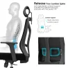 Ergonomisk kontorstol med hjul og armlener - Ergal image 7