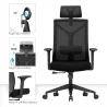 Ergonomisk kontorstol med hjul og armlener - Ergal image 7