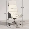Ergonomisk kontorstol med hjul og armlener - Series image 7