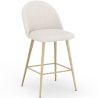 Barkruk bekleed met Bouclé stof - Scandinavisch ontwerp - 66cm - Evelyne image 7