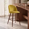 Met fluweel beklede kruk - Scandinavisch design - 66cm - Evelyne image 7