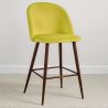 Met fluweel beklede kruk - Scandinavisch design - 66cm - Evelyne image 7