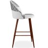 Patchwork beklede kruk - Scandinavische stijl - Zwart en Wit - 66cm - Evelyne image 7