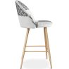 Patchwork beklede kruk - Scandinavische stijl - Zwart en Wit - 66cm -  Evelyne image 7