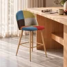 Patchwork beklede kruk - Scandinavische stijl - 66cm -Evelyne image 7