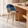 Patchwork beklede kruk - Scandinavische stijl - 66cm - Evelyne image 7