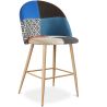 Patchwork beklede kruk - Scandinavische stijl - 66cm - Evelyne image 7