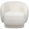 Gestoffeerde Fauteuil in Bouclé Stof - Gebogen Ontwerp - Drisela image 7