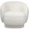 Gestoffeerde Fauteuil in Bouclé Stof - Gebogen Ontwerp - Drisela image 7