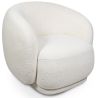Gestoffeerde Fauteuil in Bouclé Stof - Gebogen Ontwerp - Drisela image 7