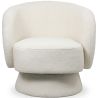 Fauteuil Gestoffeerd in Bouclé-stof - Gebogen Ontwerp - Dresa image 7