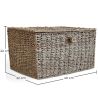 Mand van Natuurlijke Vezels met Deksel - 40x30CM - Baulera image 7